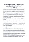 &lpar;Latest Version&rpar; NACE CP1 Practice  Exam Questions And Answers  2026&sol;2027 