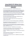 Actual NACE CP1 Written Exam  Questions And Correct Answers  2026&sol;2027