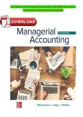 Test Bank for Managerial Accounting&comma; 5th Edition &ndash; Stacey M&period; Whitecotton&comma; Robert Libby & Fred Phillips &vert; Latest Update 2026 Exam Prep &vert; GRADED A&plus;