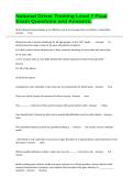 National Driver Training Level 7 Final Exam Questions and Answers&period;