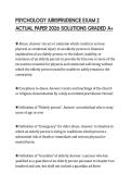 PSYCHOLOGY JURISPRUDENCE EXAM 2 ACTUAL PAPER 2026 SOLUTIONS GRADED A&plus;