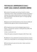 PSYCHOLOGY JURISPRUDENCE EXAM 2 SCRIPT 2026 COMPLETE ANSWERS VERIFIED