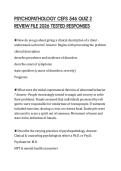 PSYCHOPATHOLOGY CEFS 546 QUIZ 2 REVIEW FILE 2026 TESTED RESPONSES