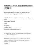 RCA EXAM 2 ACTUAL PAPER 2026 SOLUTIONS GRADED A&plus;