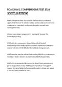 RCA EXAM 2 COMPREHENSIVE TEST 2026 SOLVED QUESTIONS