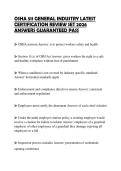 OSHA 511 GENERAL INDUSTRY LATEST CERTIFICATION REVIEW SET 2026 ANSWERS GUARANTEED PASS