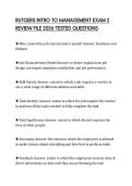 RUTGERS INTRO TO MANAGEMENT EXAM 2 REVIEW FILE 2026 TESTED QUESTIONS