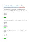Nur &lpar;Principles Of Pharmacology&rpar; 210 Exam 1 &vert;&vert; 290&plus;Quesitions With Detailed Answers &vert;&vert;Guarantee A&plus;
