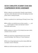 SCCJA CUMULATIVE ACADEMY EXAM 2026 COMPREHENSIVE REVIEW ASSESSMENT