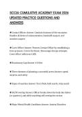 SCCJA CUMULATIVE ACADEMY EXAM 2026 UPDATED PRACTICE QUESTIONS AND ANSWERS