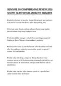 SERVSAFE 90 COMPREHENSIVE REVIEW 2026 SOLVED QUESTIONS ELABORATED ANSWERS