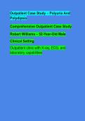 Outpatient Case Study &ndash; Polyuria And Polydipsia Comprehensive Outpatient Case Study Robert Williams &ndash; 52-Year-Old Male Clinical Setting Outpatient clinic with X-ray&comma; ECG&comma; and laboratory capabilities