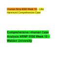 -human Nrnp 6550 Week 10 &ndash; Lillie Hammond Comprehensive Case Comprehensive i-Human Case Analysis NRNP 6550 Week 10 &ndash; Walden University