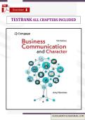 Test bank for Business Communication and Character 11th Edition by Amy Newman&period;&vert;latest 2026&period;&vert;Ace your exam&period;