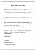 Heart Failure Study Guide Questions and Answers&semi;&lpar;Perfect Guide&rpar; 2026 &sol; 2027