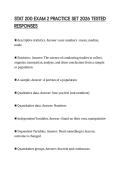 STAT 200 EXAM 2 PRACTICE SET 2026 TESTED RESPONSES