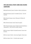 STAT 200 EXAM 2 STUDY GUIDE 2026 SOLVED QUESTIONS