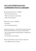 TDLR LASH EXTENSION EXAM 2026 COMPREHENSIVE PRACTICE ASSESSMENT