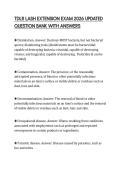 TDLR LASH EXTENSION EXAM 2026 UPDATED QUESTION BANK WITH ANSWERS