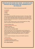 NGN NCLEX RN EXAM TEST BANK ACCURATE AND VERIFIED 600&plus; QUESTIONS AND ANSWERS WITH RATIONALES&period; 2026 VERSION