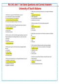 NU 545 Unit 1 Test Bank Questions and Correct Answers- University of South Alabama&period;