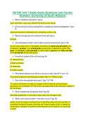 NU 545 Unit 1 Exam Study Guide Questions and Correct Answers&mdash;University of South Alabama&period;