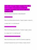 CFI CBCA Exam Study Guide&vert;CFI CBCA Core Course Assessments & Quizzes&vert;Complete questions and correct answers&vert;Updated 2026
