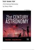 Test Bank For 21st Century Astronomy 7th Edition by Stacy Palen &comma; George Blumenthal&vert; All Chapters&vert; Latest 2026