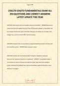 COG170 COGITO FUNDAMENTALS EXAM ACTUAL EXAM