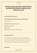 NRA Basic Range Safety Officer &lpar;RSO&rpar; EXAM ALL QUESTIONS AND CORRECT ANSWERS LATEST UPDATE THIS YEAR