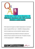 LETRS Unit 1 Test 2026 &ndash; 30 Questions & Answers &vert; EDU504 &vert; Phonology&comma; Syntax&comma; Sight Words&comma; MTSS&comma; Reading Science