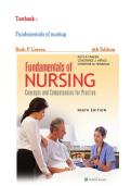 Test Bank for Fundamentals of Nursing&comma; 9th Edition &lpar;Ruth F Craven&comma; 2026&rpar;&comma; Chapter 1-43 &vert;All Chapters