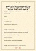 APEA PATHOPHYSIOLOGY APEA Patho- Ortho Patho EXAM ALL QUESTIONS AND CORRECT ANSWERS LATEST UPDATE THIS YEAR&period;pdf