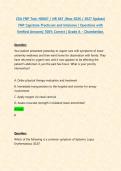 CEA FNP Test&colon; NR667 &sol; NR 667 &lpar;New 2026 &sol; 2027 Update&rpar; FNP Capstone Practicum and Intensive &vert; Questions with Verified Answers&vert; 100&percnt; Correct &vert; Grade A &ndash; Chamberlain&period;