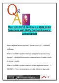 NURS 623 Exam 3 &ndash; 100 Questions & Answers &vert; Maryville University &vert; Psychiatry&comma; GI&comma; Endocrine&comma; Depression&comma; PTSD&comma; GERD