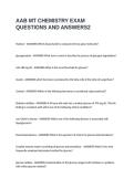 AAB MT CHEMISTRY EXAM QUESTIONS AND ANSWERS
