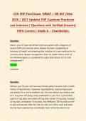 CEA FNP Final Exam&colon; NR667 &sol; NR 667 &lpar;New 2026 &sol; 2027 Update&rpar; FNP Capstone Practicum and Intensive &vert; Questions with Verified Answers&vert; 100&percnt; Correct &vert; Grade A &ndash; Chamberlain&period;