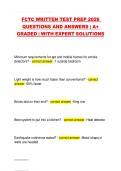 FCTC WRITTEN TEST PREP 2026 QUESTIONS AND ANSWERS &vert; A&plus; GRADED &vert; WITH EXPERT SOLUTIONS
