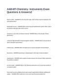AAB-MT-Chemistry- Instruments Exam Questions & Answers