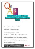 NC BLET State Exam 2026 &ndash; 300 Questions & Correct Answers &vert; Law Enforcement&comma; Criminal Law&comma; Traffic&comma; Ethics&comma; Arrest Procedures