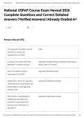 National USPAP Course Exam Newest 2026 Complete Questions and Correct Detailed Answers &lpar;Verified Answers&rpar; &vert;Already Graded A&plus;