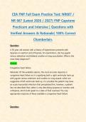 CEA FNP Full Exam Practice Test&colon; NR667 &sol; NR 667 &lpar;Latest 2026 &sol; 2027&rpar; FNP Capstone Practicum and Intensive &vert; Questions with Verified Answers & Rationale&vert; 100&percnt; Correct Chamberlain&period;