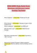 OHIO GXMO Study Guide Exam Questions and Answers Latest Versions Top Rated