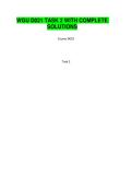 WGU D021 TASK 2 WITH COMPLETE SOLUTIONS &vert; 2026