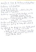 Class notes HAP  Test Bank for Introduction to the Human Body