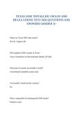 TEXAS OSSF INSTALLER 1 RULES AND REGULATIONS TEST 2026 QUESTIONS AND ANSWERS GRADED A&plus;