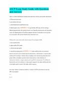 ASCP Exam Study Guide with Questions and Answers