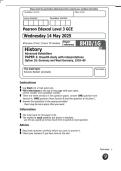 Pearson Edexcel In GCE History &lpar;8HI0&sol;1G&rpar; Advanced Subsidiary   Paper 1&colon; Breadth study with interpretations   Option 1G&colon; Germany and West Germany&comma; 1918&ndash;89 2025 ACTUAL QUESTION PAPER AND MARKING SCHEME MERGED