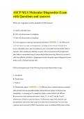 ASCP MLS Molecular Diagnostics Exam with Questions and Answers