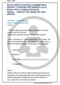Test Bank for Bates&rsquo; Guide to Physical Examination and History Taking&comma; 13th Edition &ndash; Complete Questions & Answers &lpar;Bickley&comma; Szilagyi&comma; Hoffman & Soriano&rpar; &vert; ISBN‑10 1496398173 &vert; ISBN‑13 9781496398178 &vert; 2026